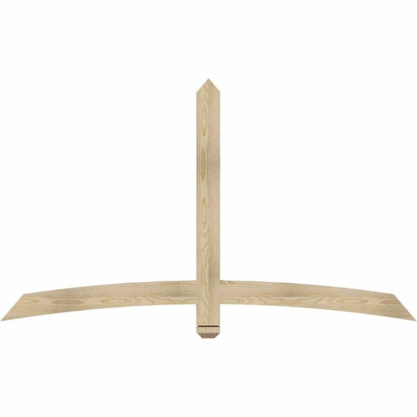 Ekena Millwork Bellingham Rough Sawn Timber Gable Bracket, Douglas Fir, 72"W x 42"H x 2"D x 4"F, 14/12 Pitch GBW072X42X0204BEL00RDF - main